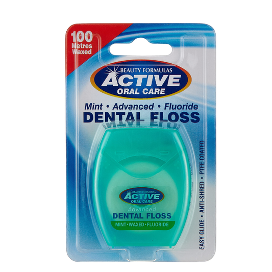 Active Advanced Mint Waxed Dental Floss - 100m