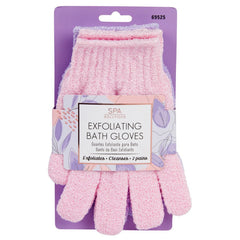Exfoliating Bath Gloves Pink/Lavender - 2 Pairs