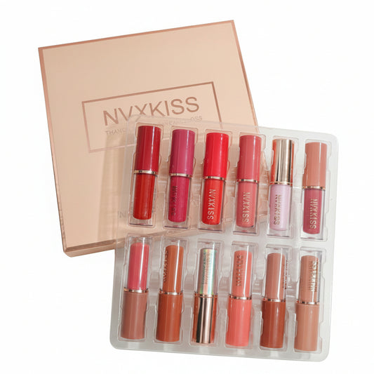NVXKISS Lip Gloss Set - 12pcs x 2.5ml