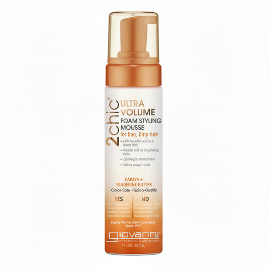 2Chic Tangerine & Papaya Ultra-Volume Foam Styling Mousse -207ml