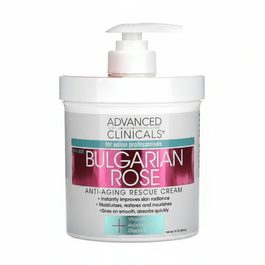 Bulgarian Rose Oil Anti Aging Rescue Cream -454g