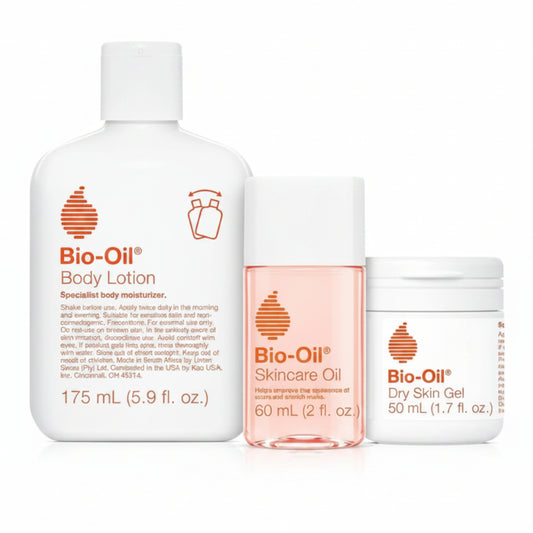 Skincare Set For Scars, Stretch Marks & Dry Skin -3pcs