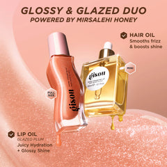 Glossy & Glazed Hair & Lip Oil Set