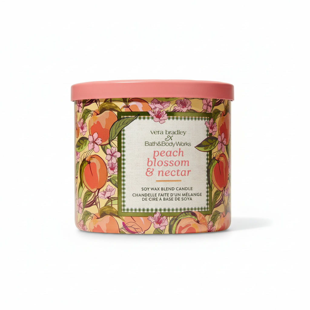 Peach Blossom & Nectar 3-Wick Candle -411g