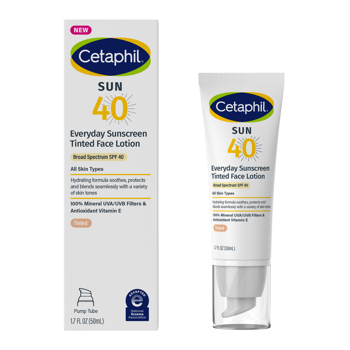 Sun Everyday Sunscreen Tinted Face Lotion SPF 40 -50ml