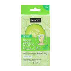 Refreshing Cucumber Face Mask Peel-Off - 5 x 8g