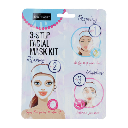 Relaxing 3-Step Facial Mask Kit - 1 Set