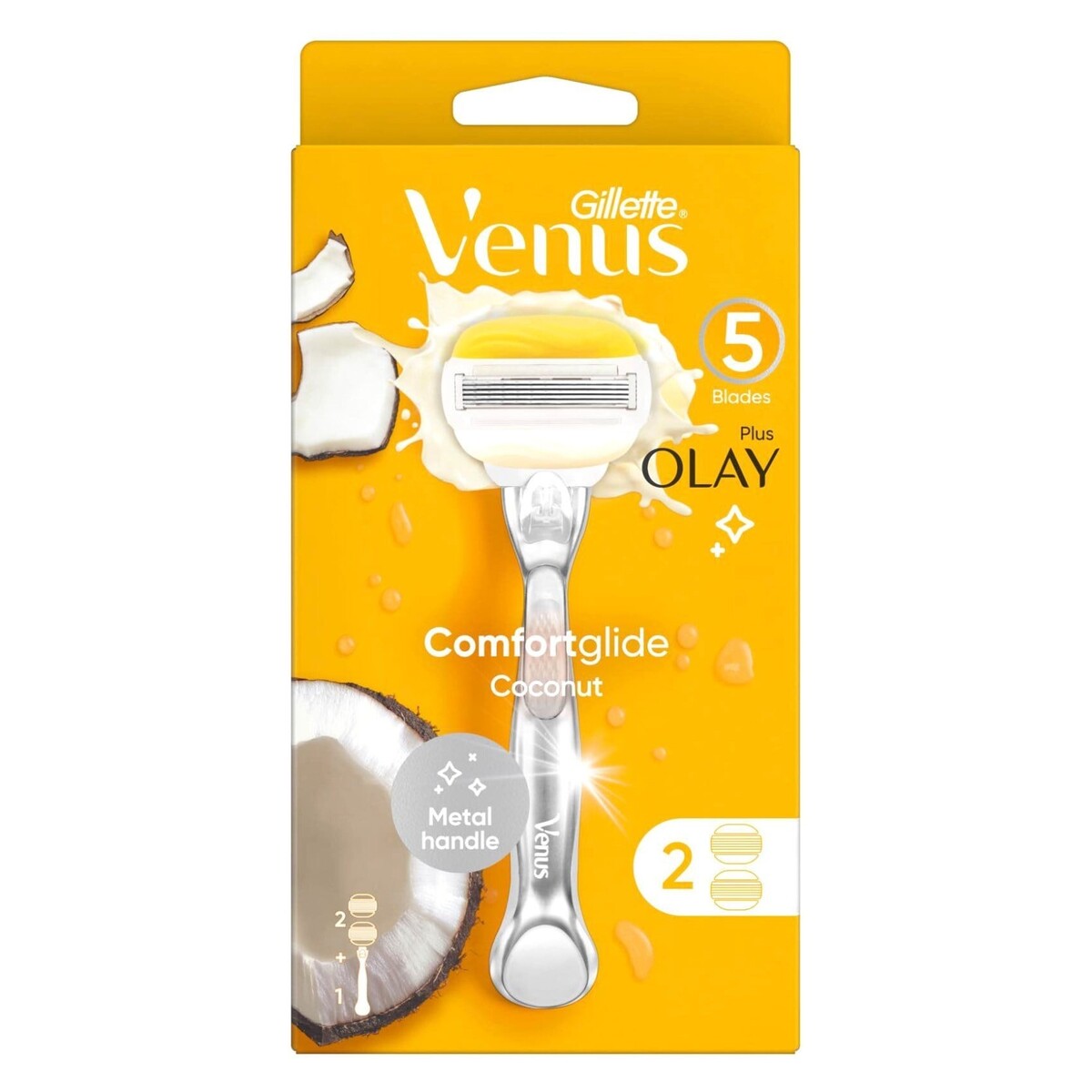 ComfortGlide Coconut Razor - 1 Handle + 2 Refills
