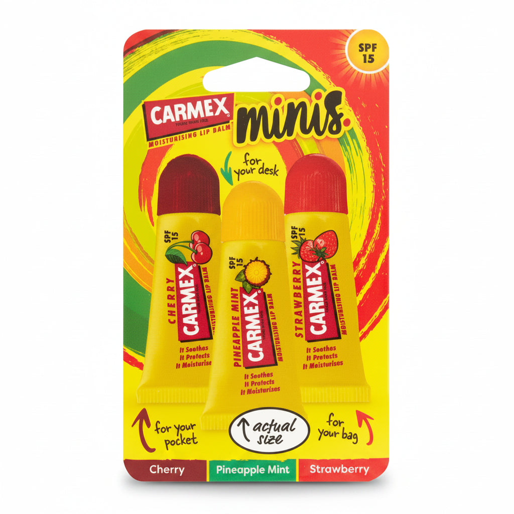 Minis Moisturising Lip Balm 3-Pack -3pcs