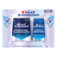 3D Whitestrips Professional Treatments + Brightening Treatments -30pcs