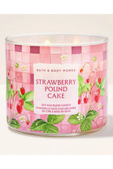 Strawberry Pound Cake 3-Wick Candle -411g