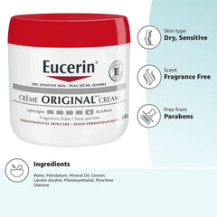 Eucerin Original Healing Cream 454g for Extremely Dry Skin