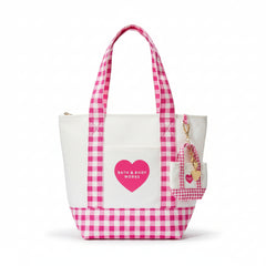 Pink Gingham Tote Bag -1pc