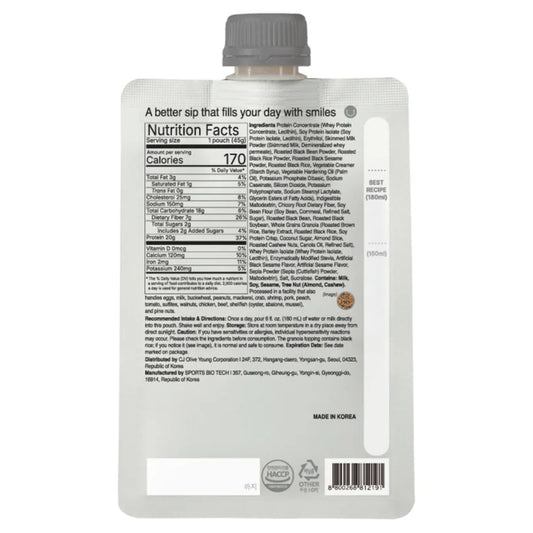 Black Sesame Seed & Injeolmi Protein Shake -45g
