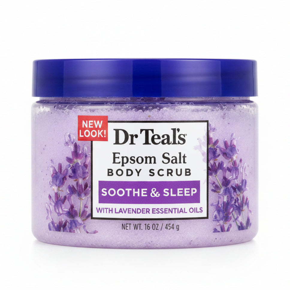Epsom Salt Body Scrub Lavender -454g