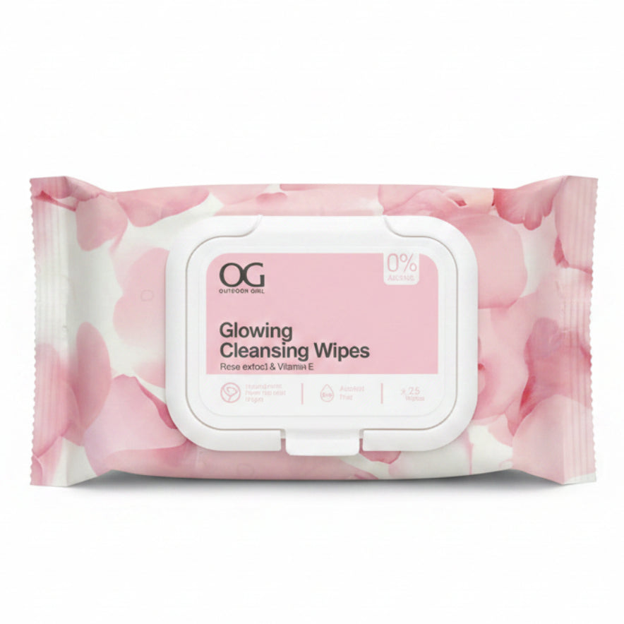 Glowing Cleansing Wipes - 25pcs