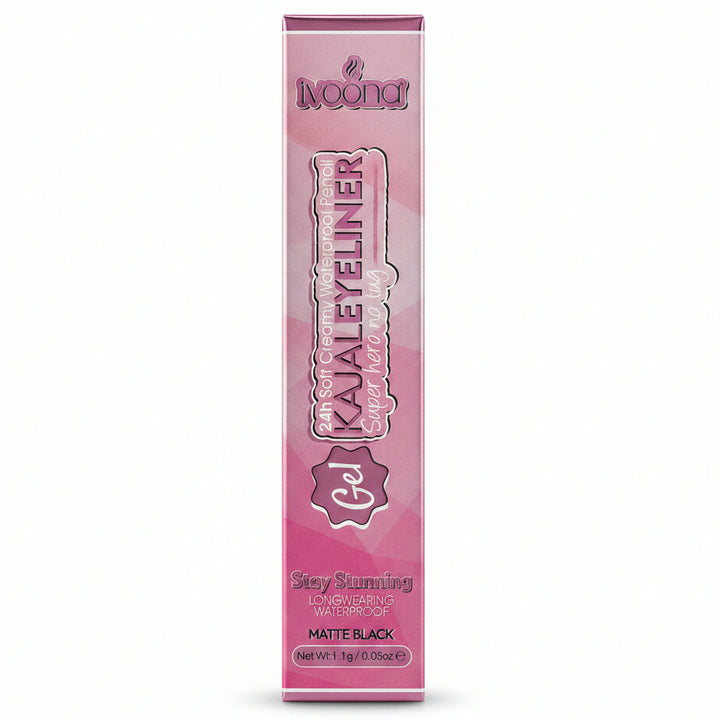 24H Soft Creamy Waterproof Pencil Gel Matte Black -1g