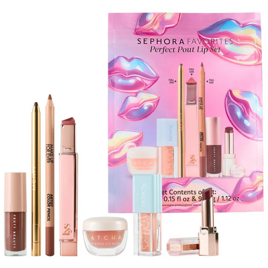 Perfect Pout Lip Makeup Set -7pcs