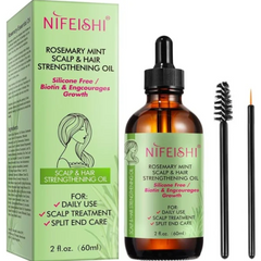 Rosemary Mint Scalp & Hair Strengthening Oil -60ml