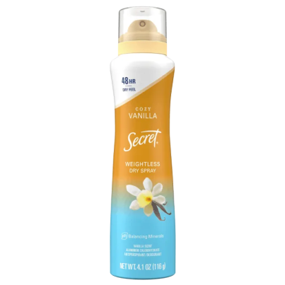 Dry Spray Antiperspirant Deodorant Vanilla, Wild Rose & Waterlily