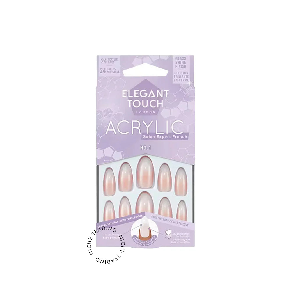 Acrylic French Nails 24pcs