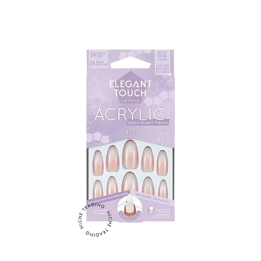 Acrylic French Nails 24pcs