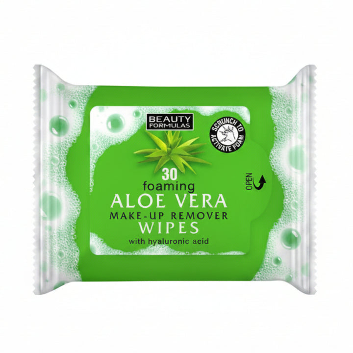 Aloe Vera Foaming Makeup Remover - 30pcs