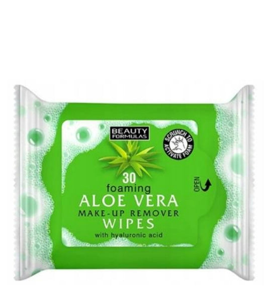 Aloe Vera Foaming Makeup Remover - 30pcs