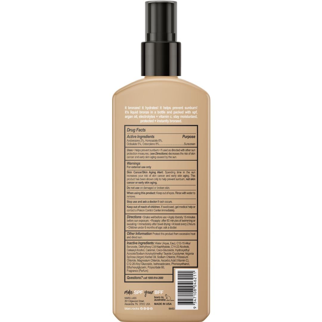 Bronze In A Bottle Spray Tanning Lotion SPF 7 -250ml