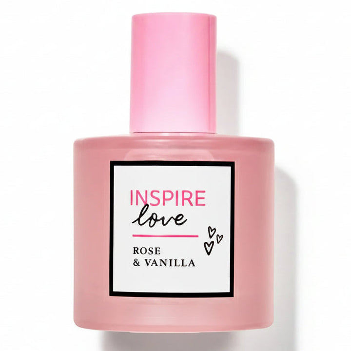 Inspire Love Rose & Vanilla Essential Oil Perfume - 50ml