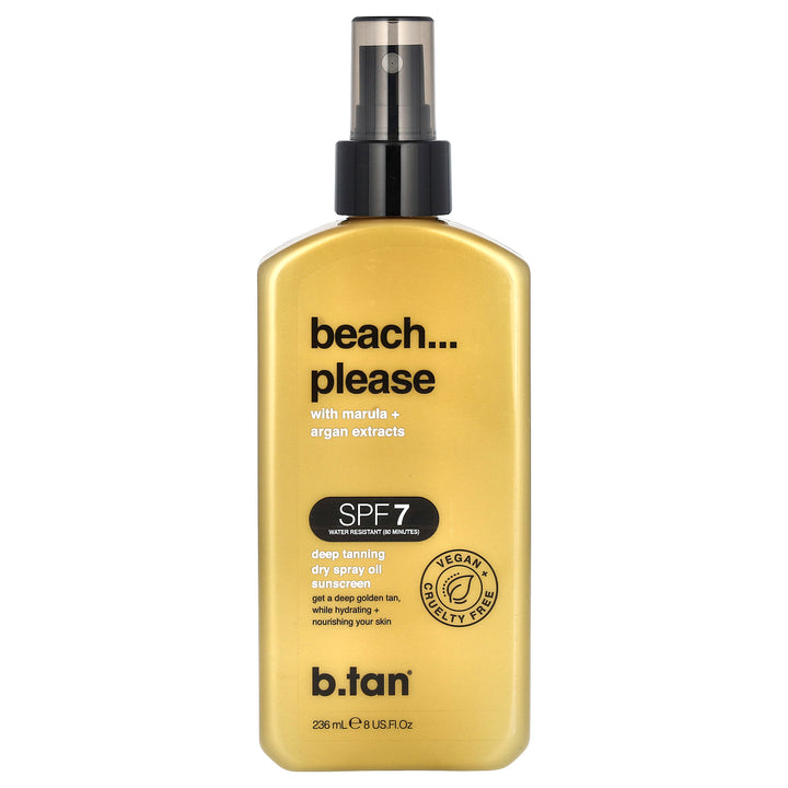 Beach Please Deep Tanning Dry Spray Oil SPF 7 -236ml