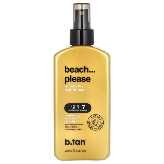 Beach Please Deep Tanning Dry Spray Oil SPF 7 -236ml