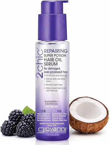 2Chic Repairing Super Potion Hair Oil Serum Blackberry & Coconut Oil -81ml