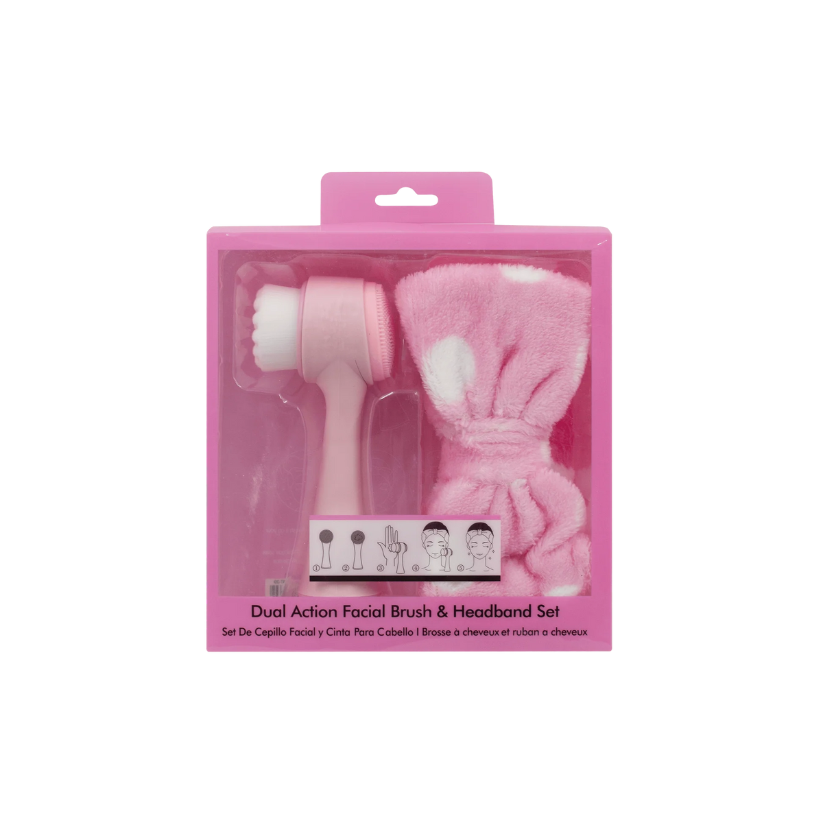 Dual Action Facial Brush & Headband Set