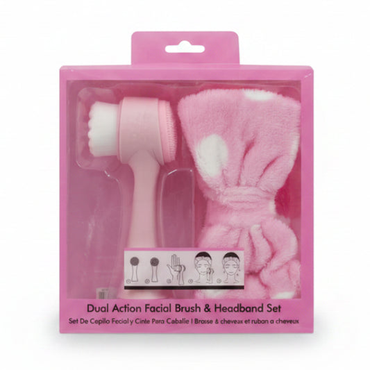 Dual Action Facial Brush & Headband Set