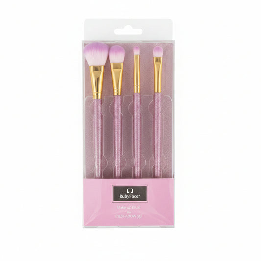 Eyeshadow Brush Set Pink 4pcs