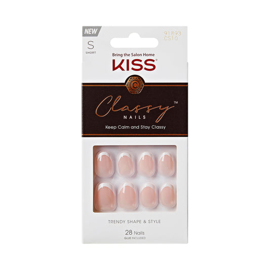 Classy Press-On Nails - 28 Pieces