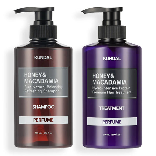 Honey & Macadamia Shampoo & Treatment Set (Baby Powder) - 500ml