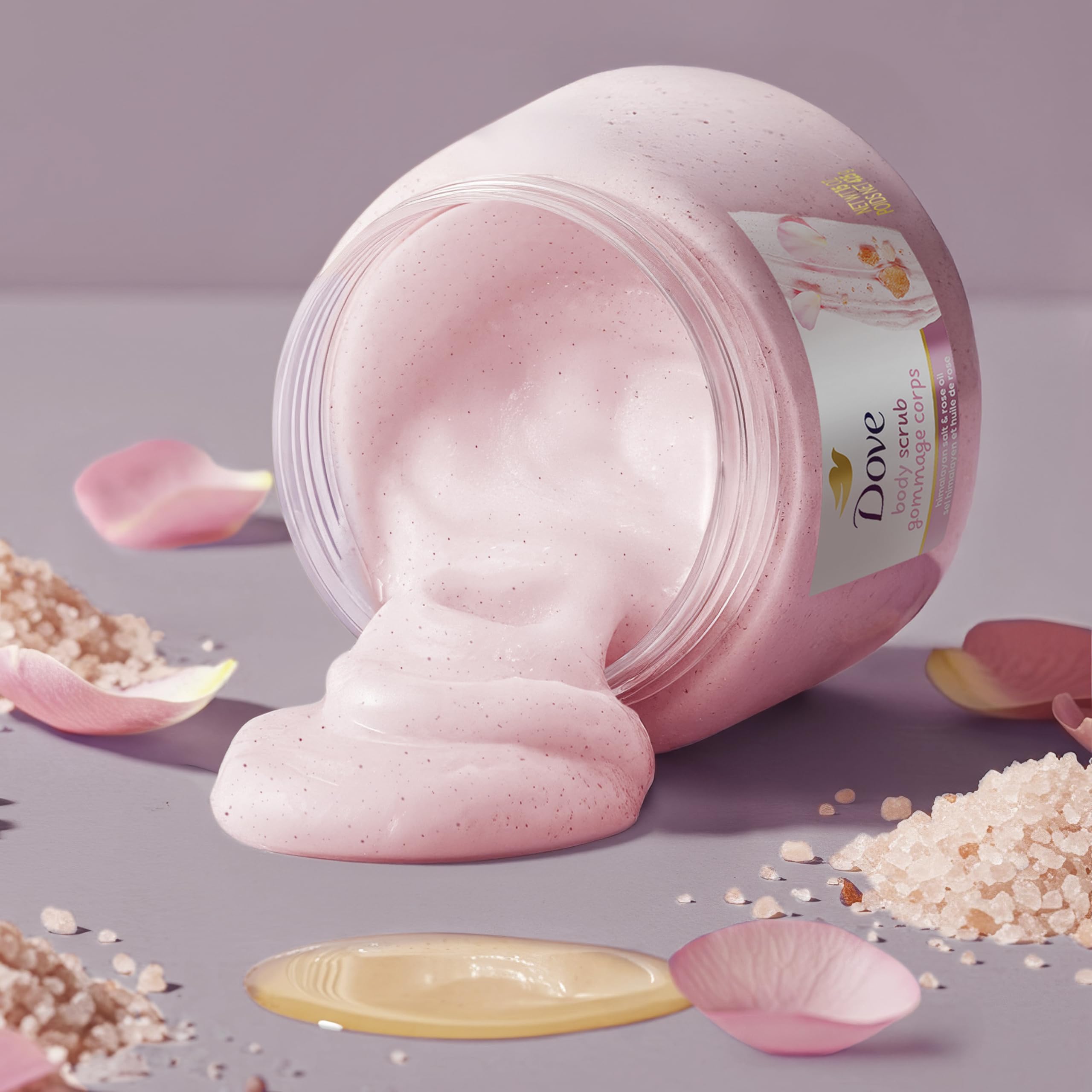 Himalayan Salt & Rose Oil Body Scrub - 425g