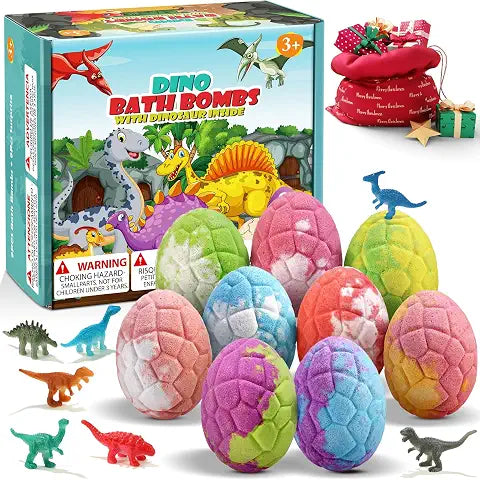 Dino Bath Bombs with Dinosaur Inside -9pcs