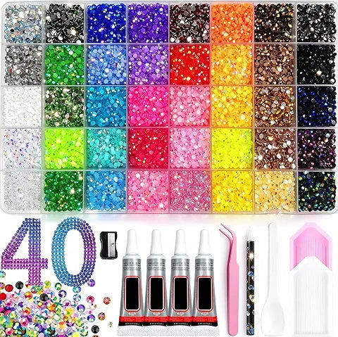 Bedazzling Kit Resin Jelly Flatback Rhinestones