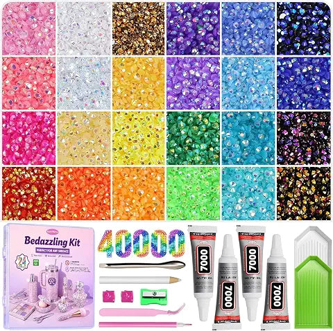 Bedazzling Kit Resin Jelly Flatback Rhinestones