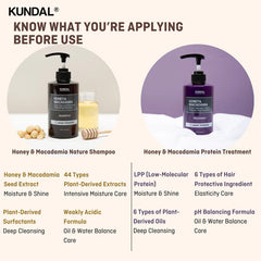 Honey & Macadamia Shampoo & Treatment Set (Baby Powder) - 500ml
