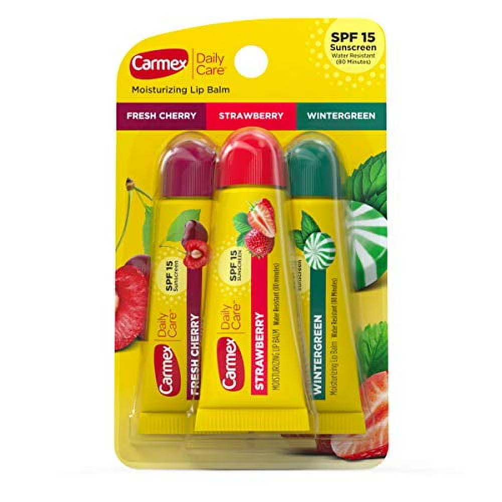 Daily Care Assorted Moisturizing Lip Balm Tubes SPF15 - 3 x 10g