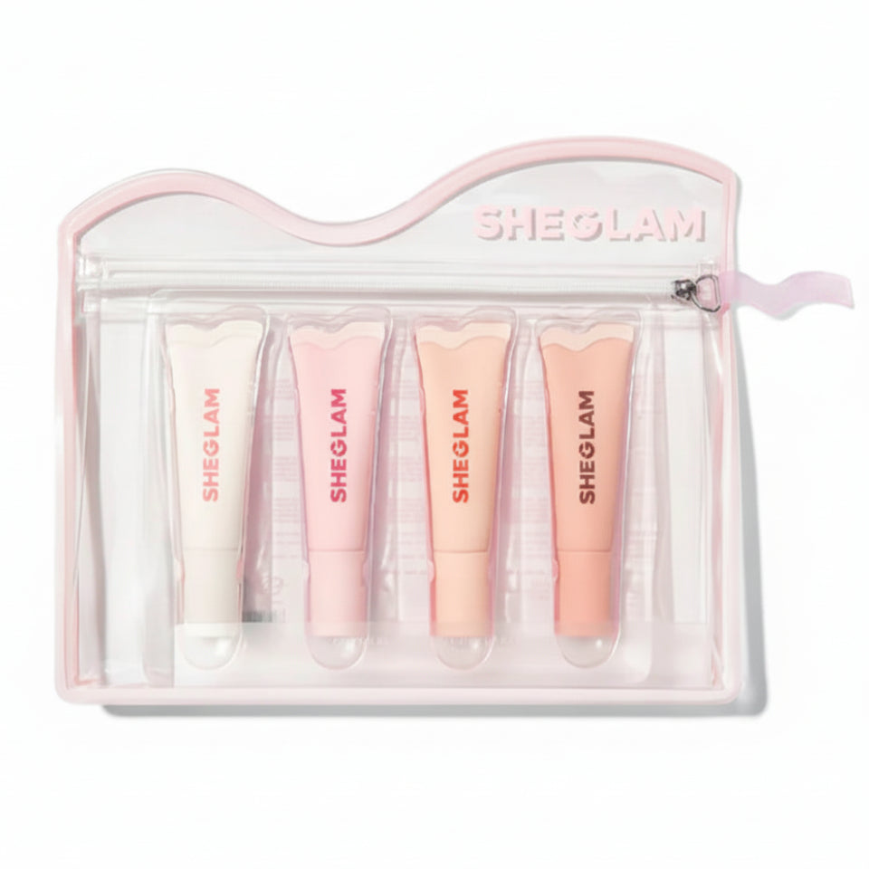 Crystal Glaze Moisturizing Lip Care Set -4pcs
