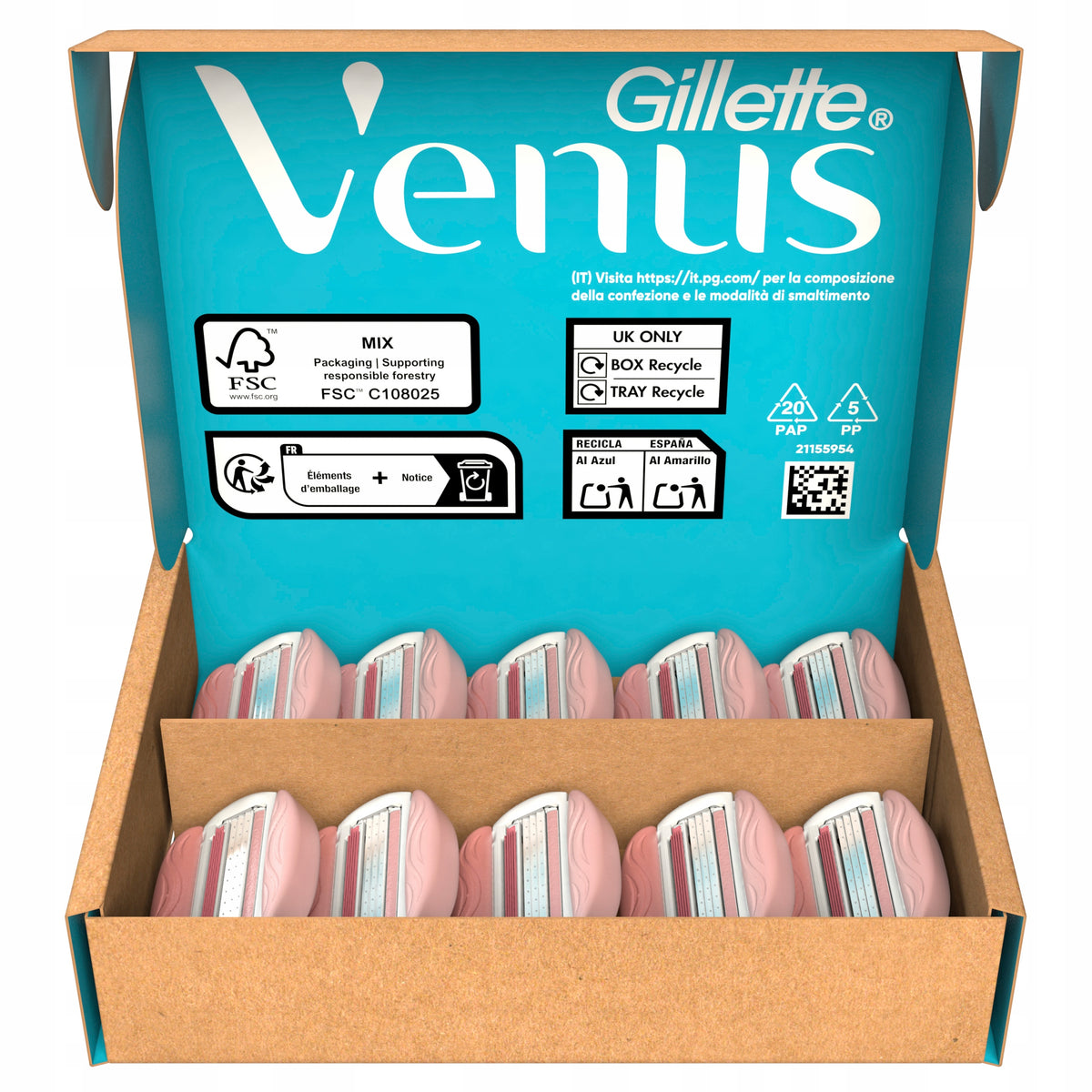 Venus ComfortGlide Spa Breeze Razor Blades -10pcs