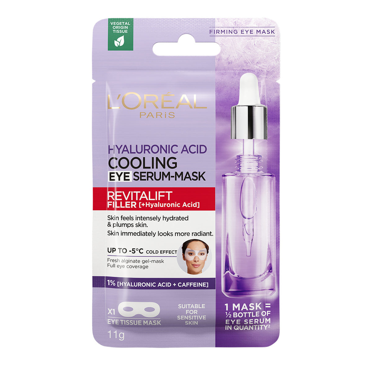 Revitalift Filler Hyaluronic Acid Plumping Tissue Face Mask -1pc
