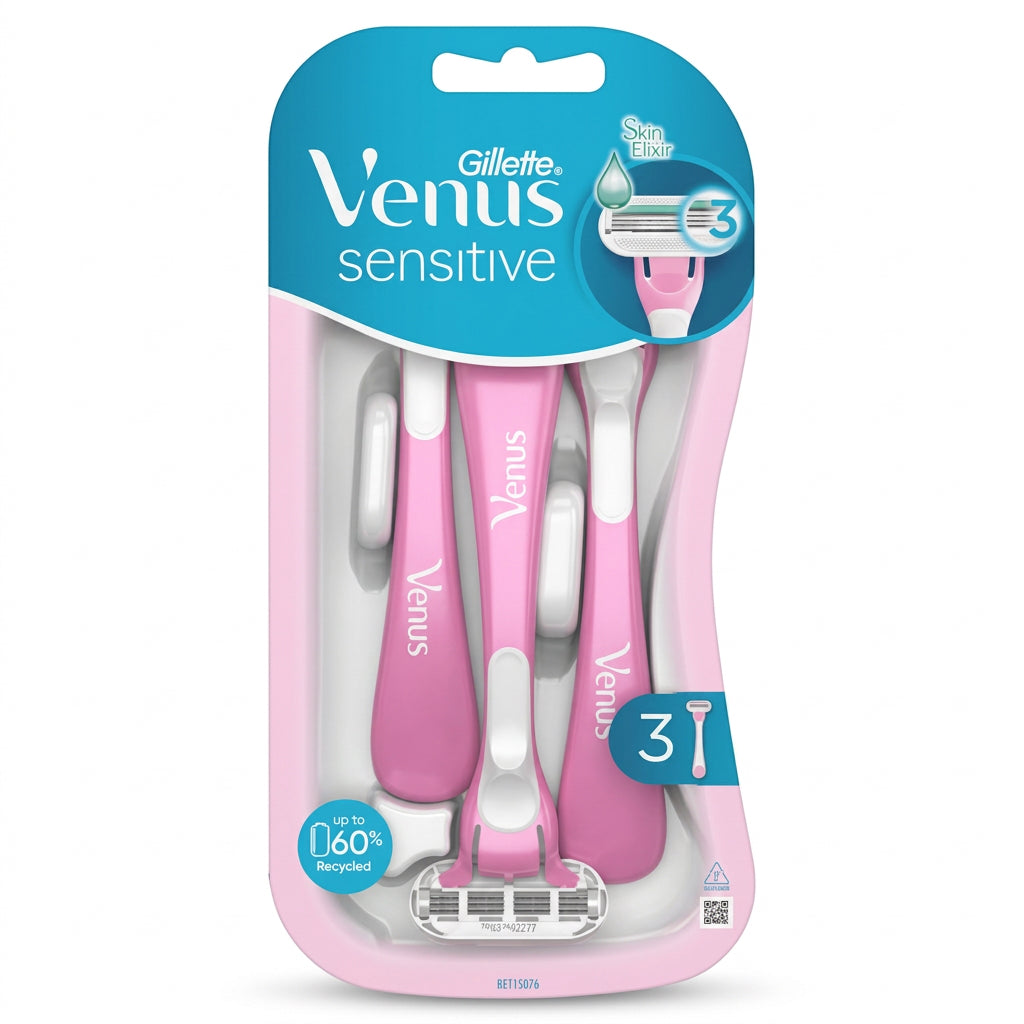Venus Sensitive Disposable Razors -3pcs