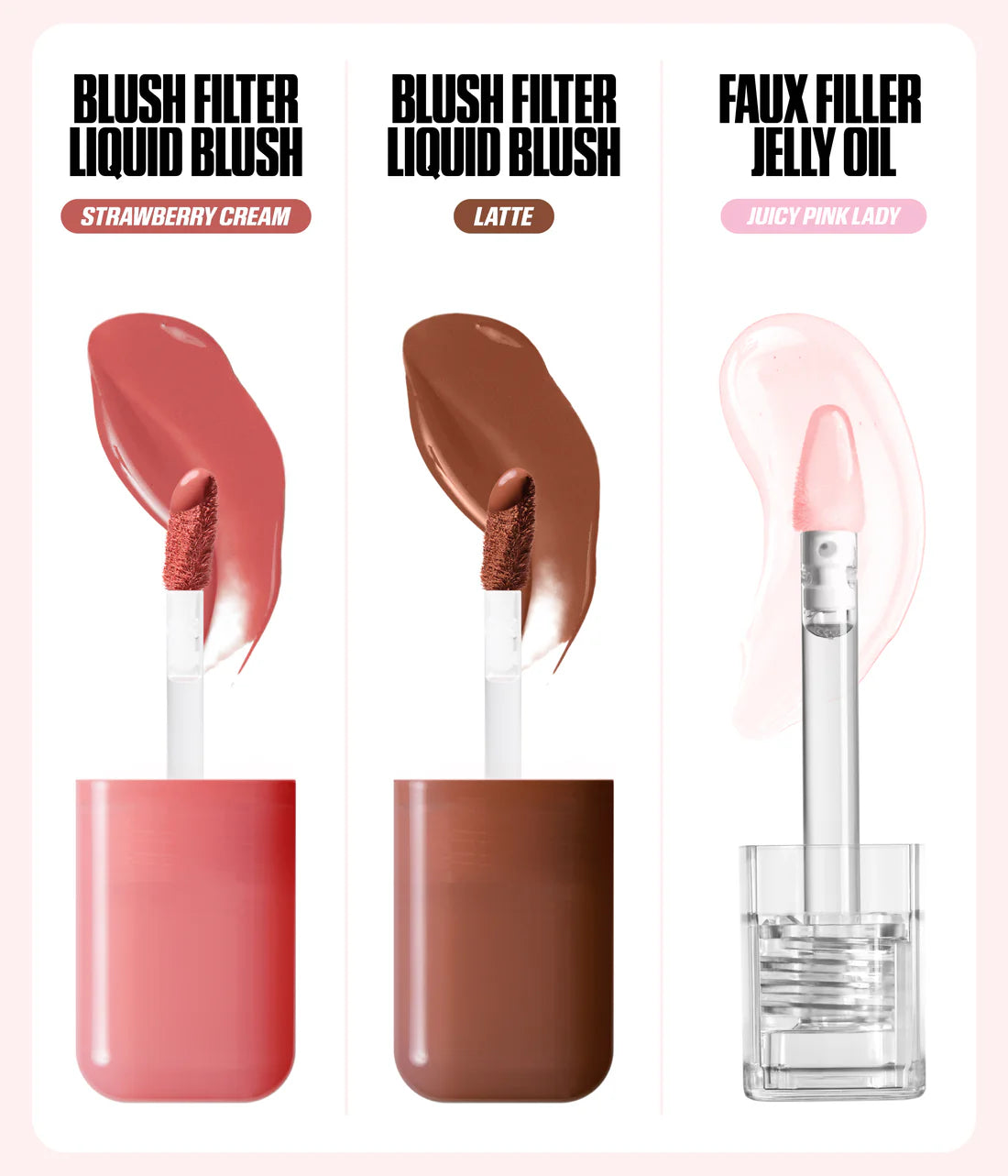 Huda Beauty Habibti Lip & Cheek Best Sellers Kit 3pcs – صورة 5