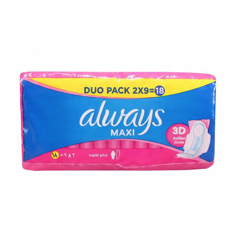 Maxi Super Plus Pads - 18pcs